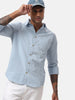 Blue Poplin Casual Shirt