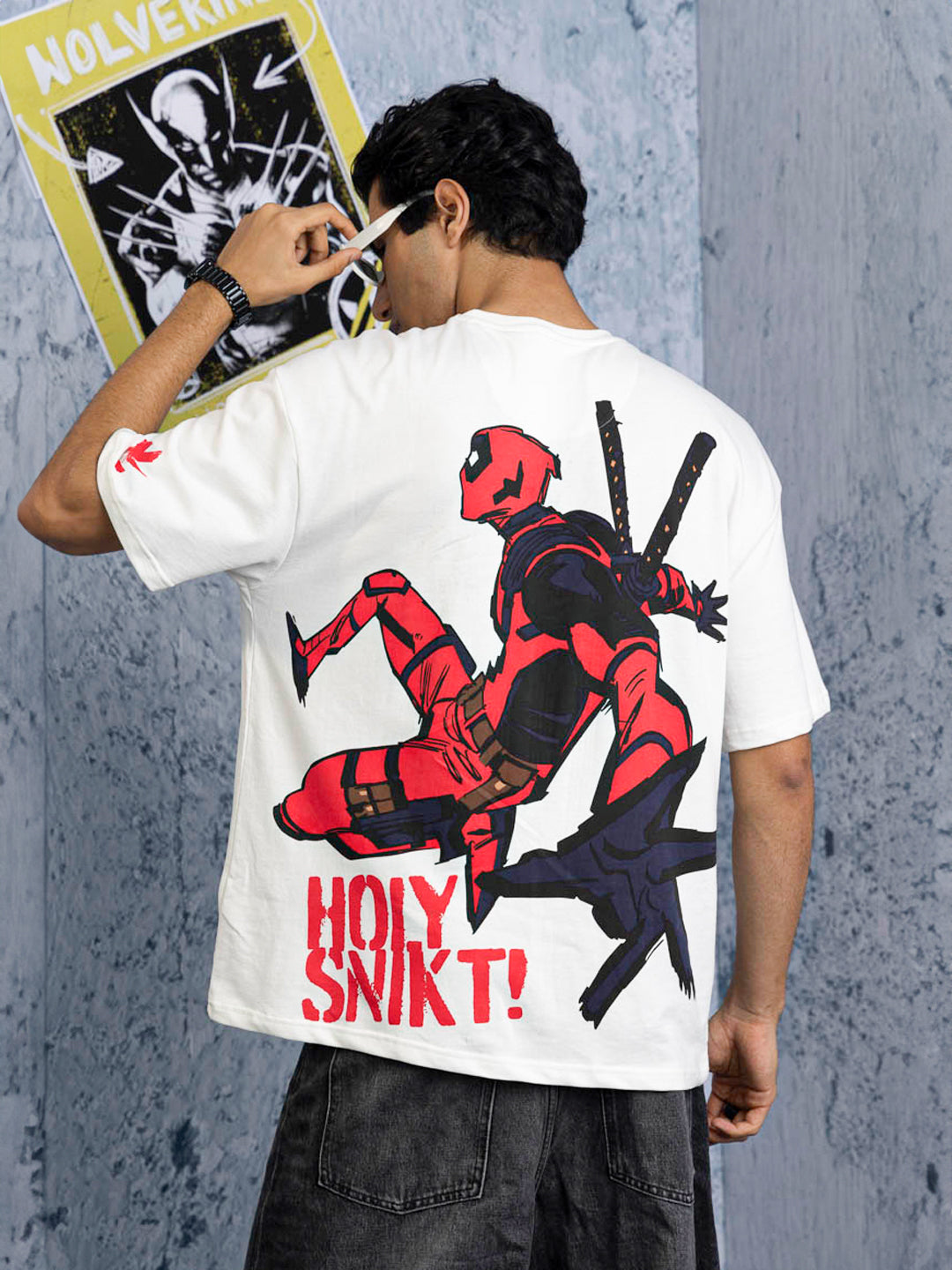 Deadpool Holy Snikt Oversized T-Shirt