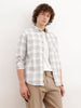 Regular Fit Checkered Shirt | Grey