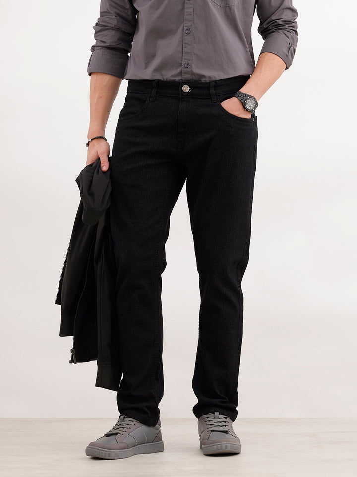 Slim Fit Stretchable Jeans | Black