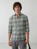 Comfort Fit Checkered Shirt | Teal