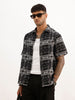 Classic Comfort Fit Jacquard Shirt | Black