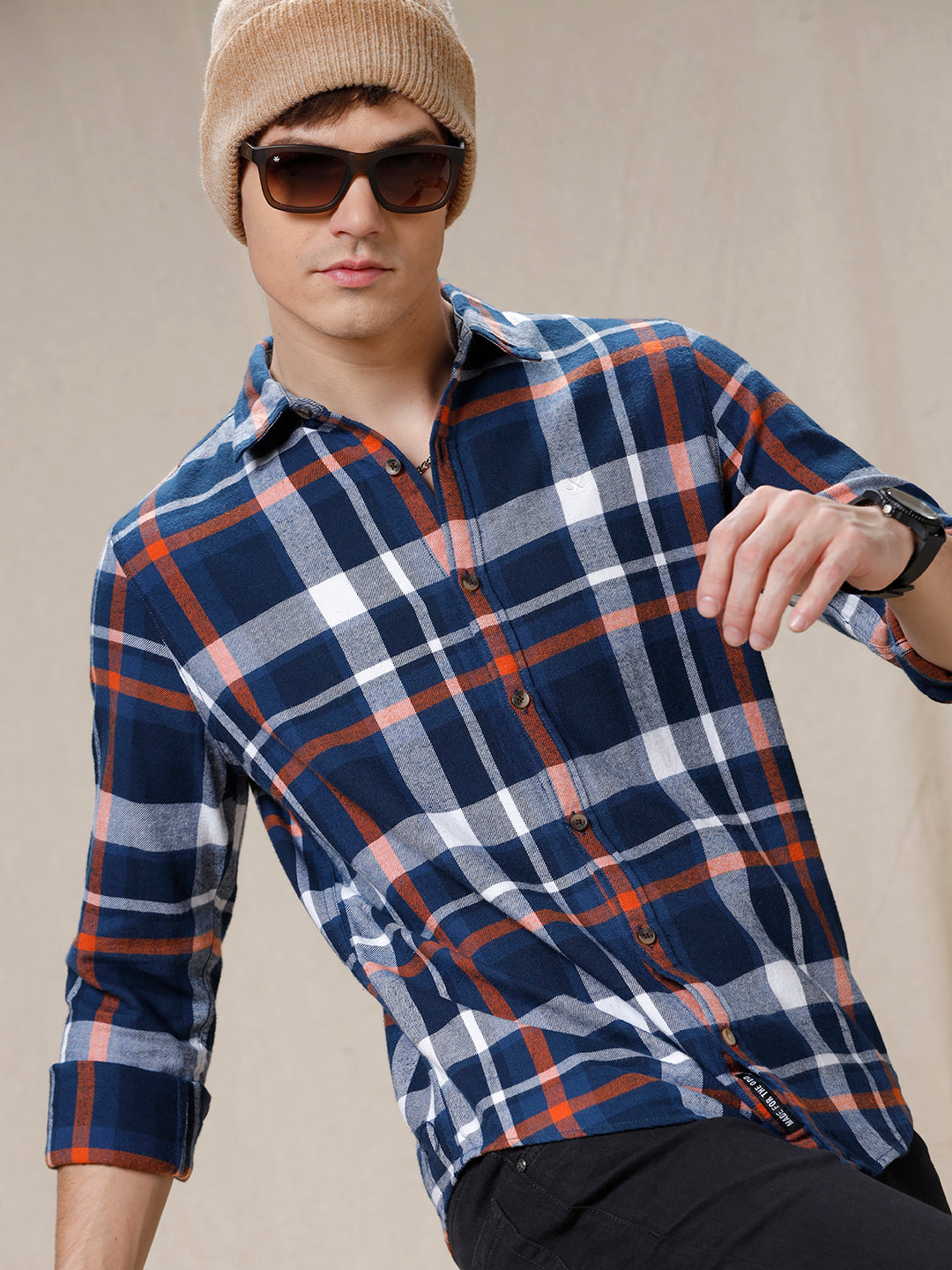 Bold Blocks Casual Checks Shirt