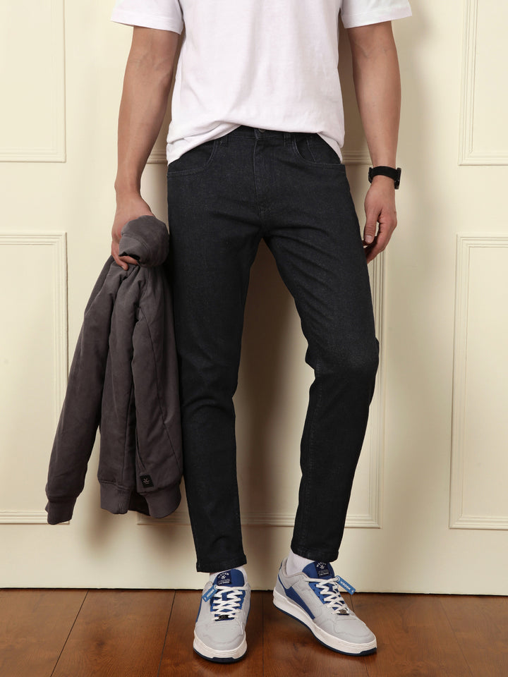 Casual Skinny Crop Jeans | Black