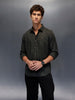 Men's Slim Fit Casual Shirt  |  Dark Green