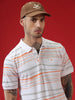 Casual Strings Striped Polo T-Shirt