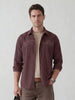 Heritage Checks with Modern Varsity Style slim fit shirt | Brown