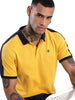 Classic Yellow Shoulder Stripe Polo T-Shirt