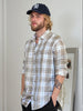 Checked Double Cloth Shirt | Brown