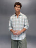 Men's Casual Slim Fit Checkered Shirt  |  Green