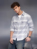 Men's Casual Dobby Shacket  | Grey