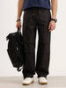 Loose Fit Parachute Trouser | Black