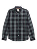 Green Slim Fit Checked Shirt