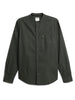 Olive Mandarin Collar Regular Shirt