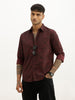 Slim Fit AOP Full Sleeve Shirt | Black