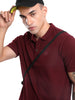 Marron Pique Basic Polo