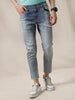 Acid Washed Distressed Jeans