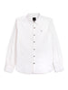 Solid White Cotton Linen Shirt