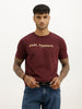 Slim Fit Placement Printed T-Shirt | Purple
