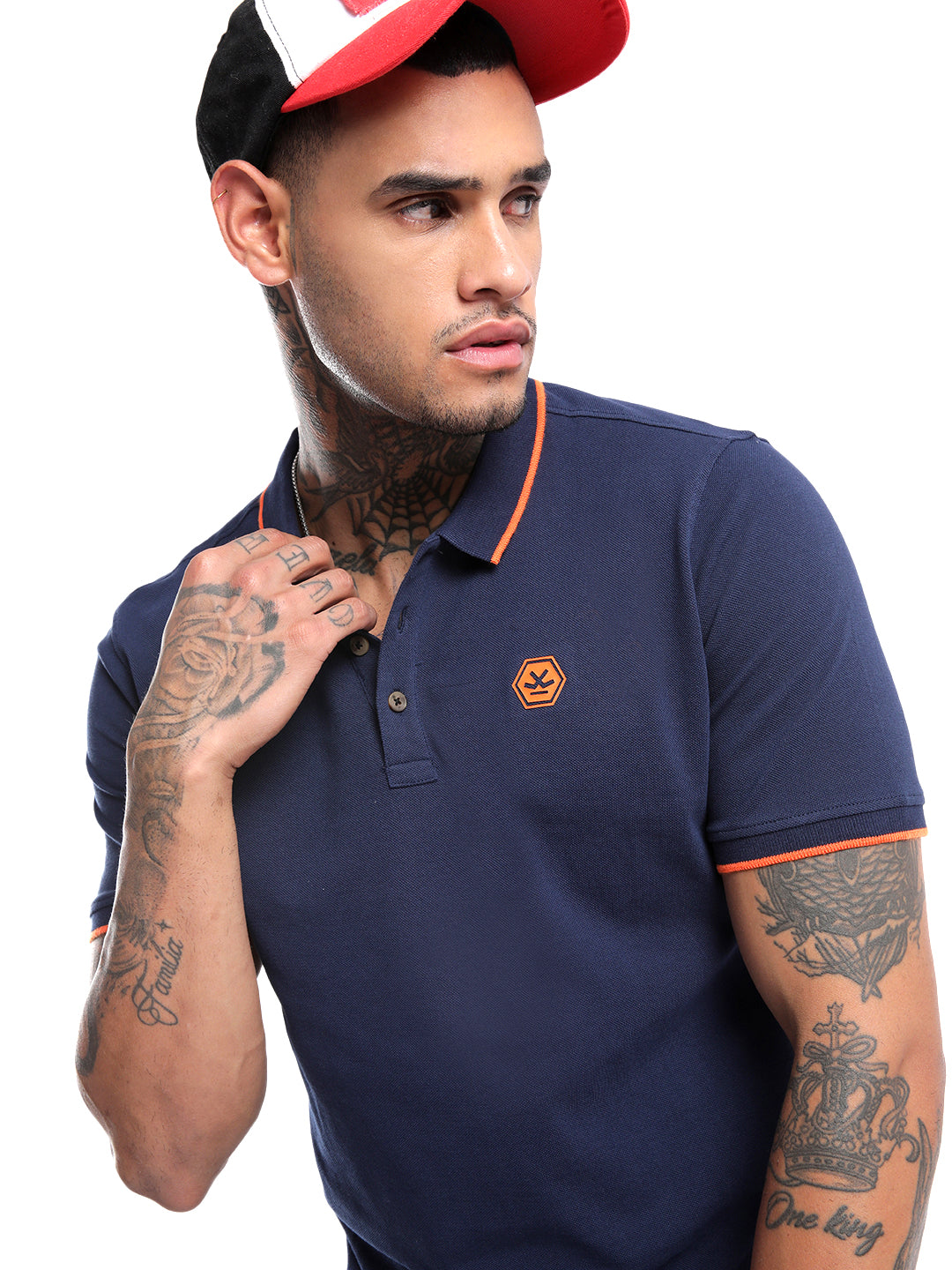 Timeless Navy Tipping Polo T-Shirt