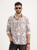 Regular Fit AOP Full Sleeve Shirt | Brown