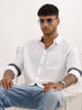 Solid Regular Fit Full Sleeve Shirt | White