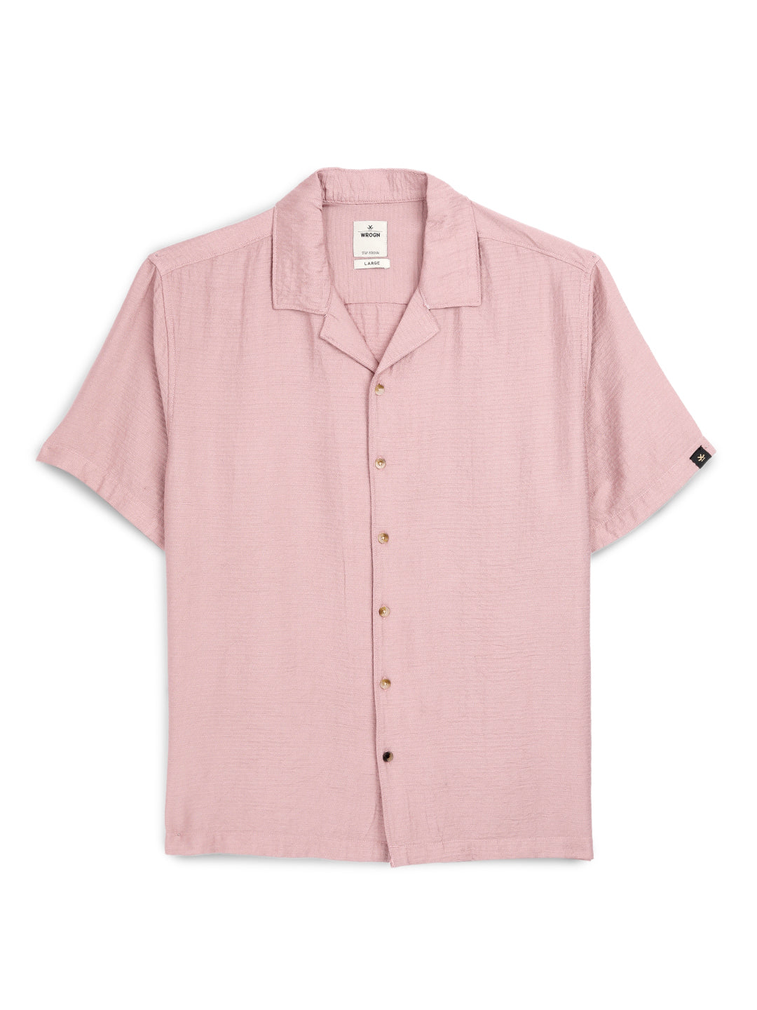Pink Camp Collar Blouse Buy Rayon Half Sleeve Shirt Mens Short