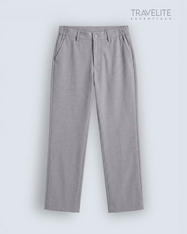 Travelite Straight Fit Trousers | Essential |  Grey