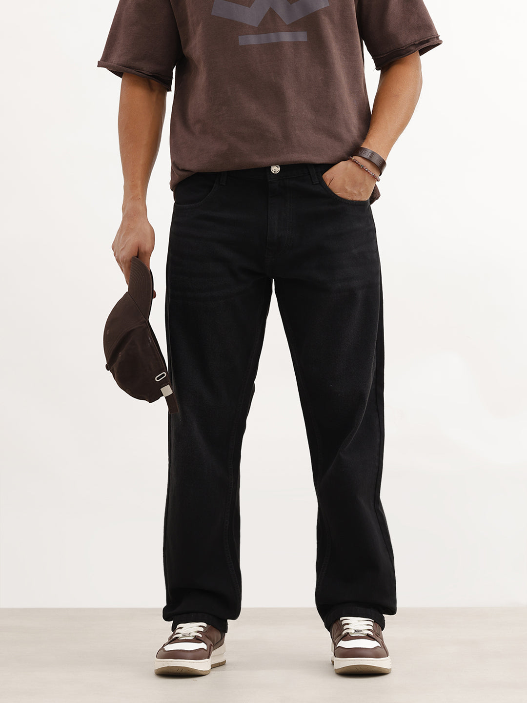 Faded Anti Fit Denim Jeans | Black
