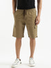 Solid Edge Drawstring Shorts