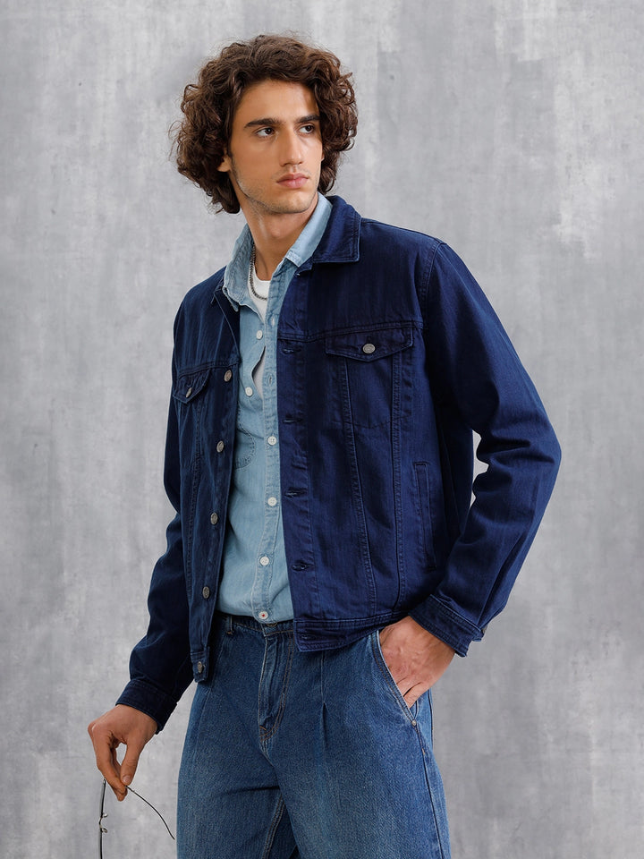 Classic Double Pocket Denim Jacket | Blue