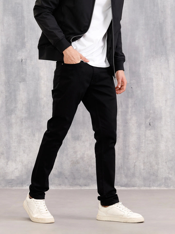 Slim Fit Stay Black Jeans  |  Black