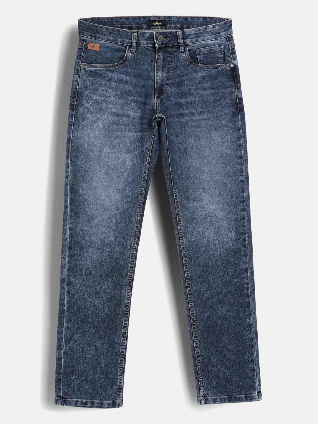 Washed Slim Fit Denim Jeans | Blue