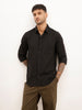 Solid Regular Fit Full Sleeve Shirt | Black | WKSH9881