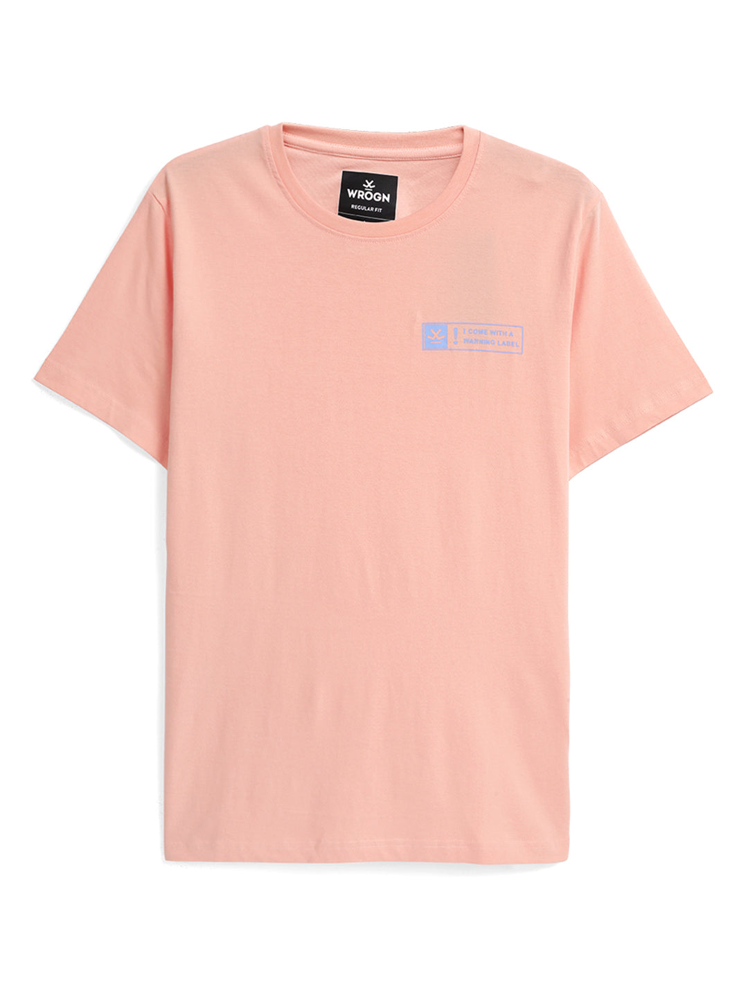 Warning Label Printed Coral T-Shirt