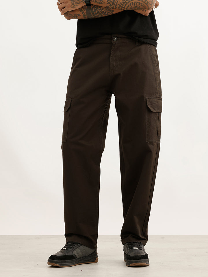 Solid Carpenter Oversized Trouser | Dark Grey