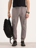 Solid Cargo Textured Trouser | Grey