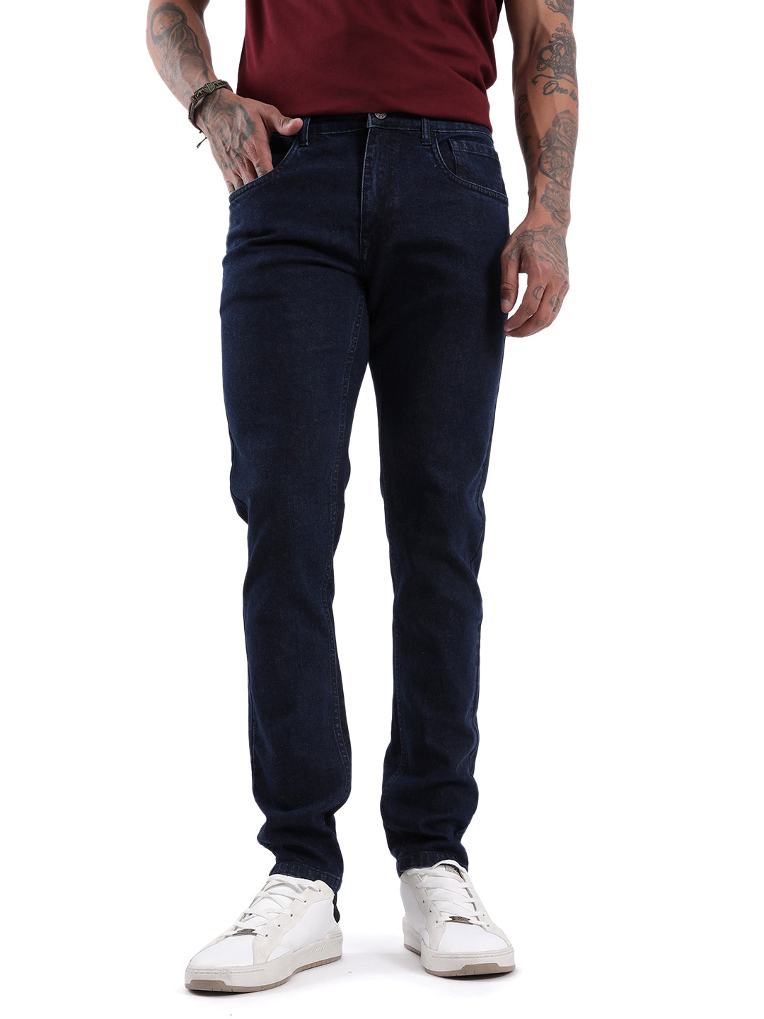 Indigo Darkstone Slim Tapered Jeans