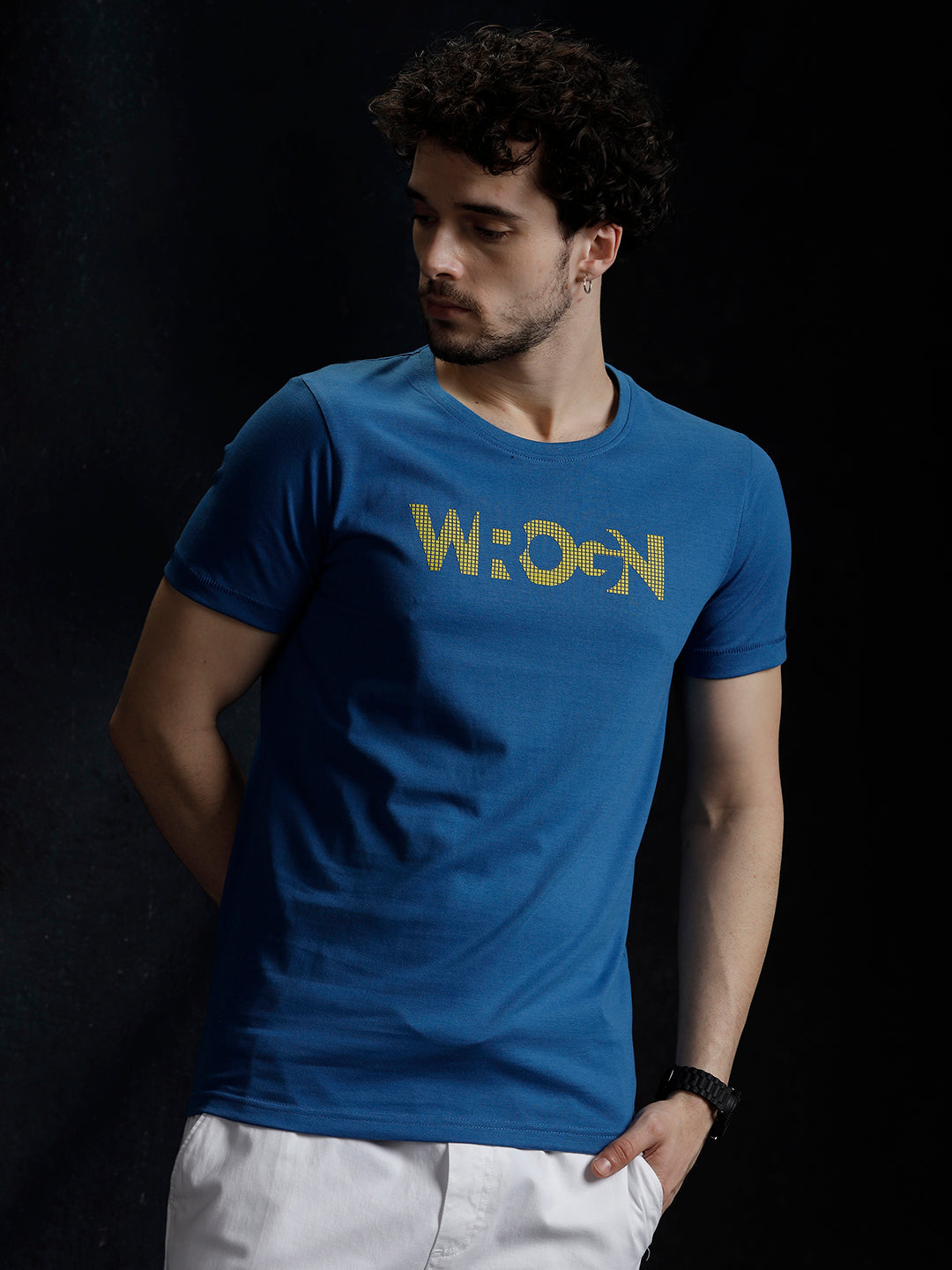 Wrogn Chest Print T-Shirt