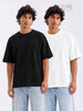 Core Basics Oversized Fit T-Shirt 2-Pack | Essential  | Black/ White