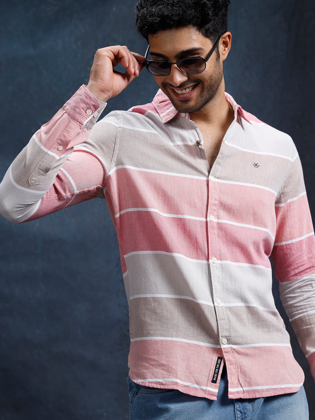 Dapper Striped Casual Shirt