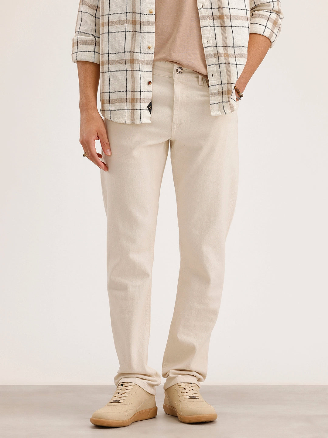 Straight Fit Denim Jeans | Off White