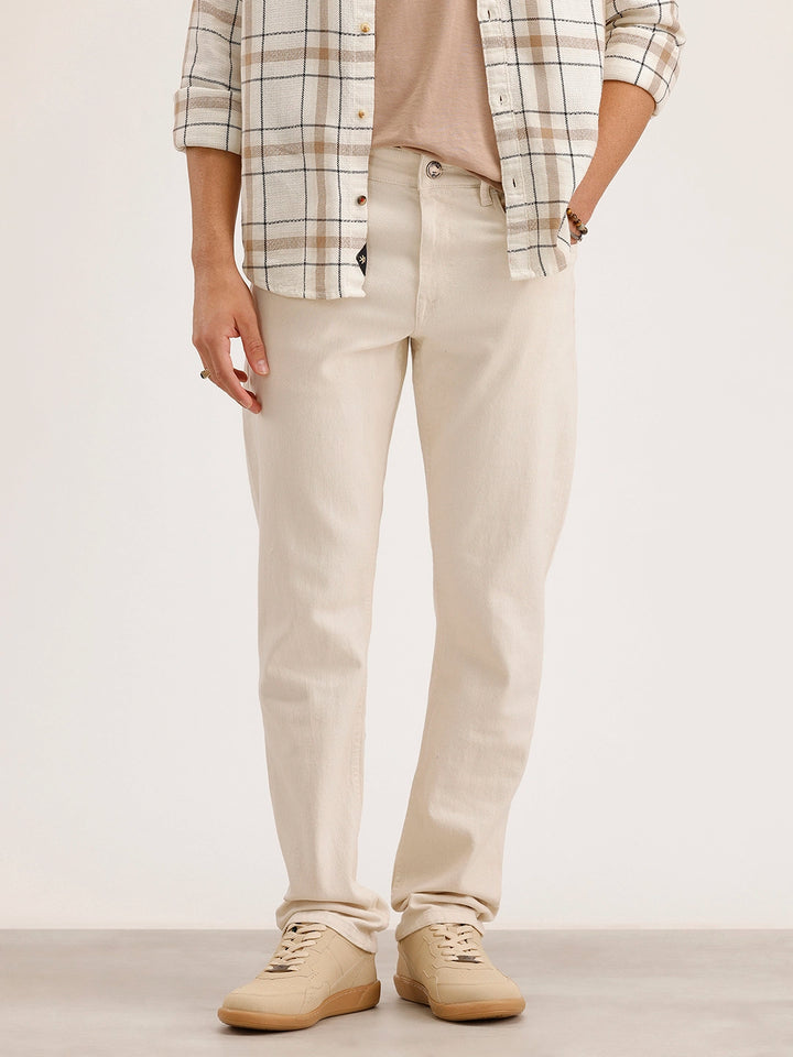 Straight Fit Denim Jeans | Off White