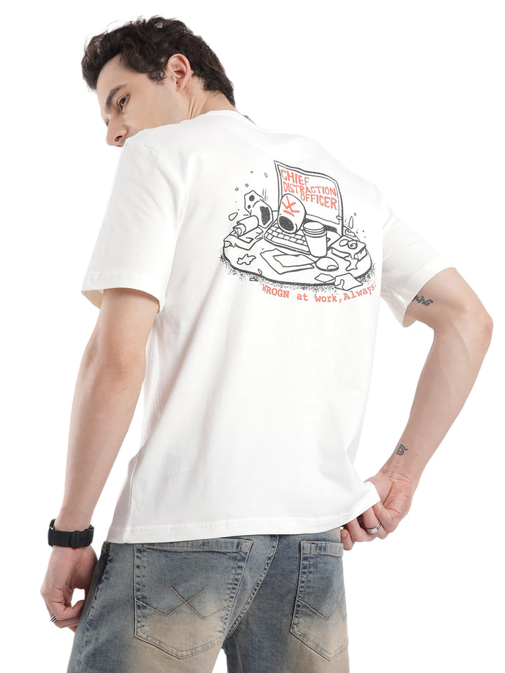 Chief Distraction Officer Printed T-Shirt