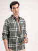 Regular Fit Checkered Shirt | Green