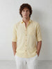 Solid Slim Fit Full Sleeve Shirt | Yellow