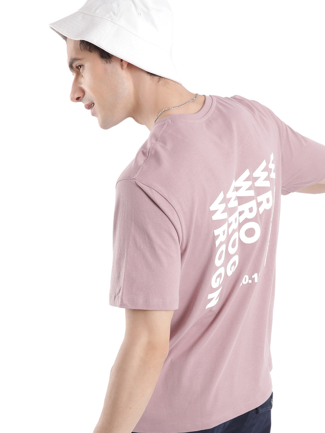 Basic Logo Printed Pink T-Shirt