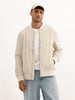 Solid Regular Fit Zipper Jacket | Beige | WJK02FSRE9000S