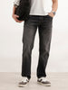 Straight Fit Faded Denim Jeans | Dark Grey