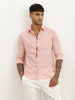 Solid Slim Fit Full Sleeve Shirt | Red